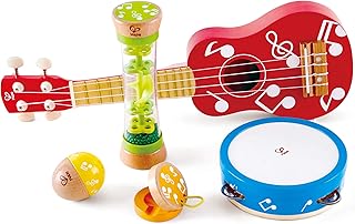 Ensemble de petits instruments de musique hippe | musique en bois de cinq