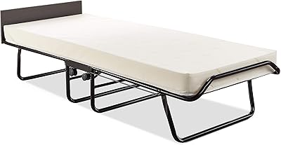 Lit pliant jba vistor contract avec matelas en fibre e haute performance