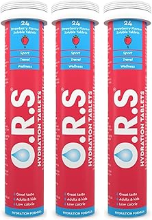 Comprimés d'hydratation ors avec électrolytes, végétaliens, sans gluten et sans lactose - saveur