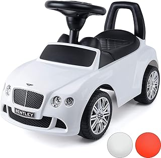 Voiture porteur sous licence dorsa bentley avec musique et rangement sous le siège