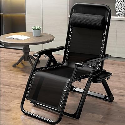Chaise longue d'extérieur pliante, chaise de plage réglable zéro gravité pour jardin, patio