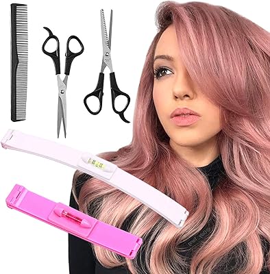 Making tech 5 pièces outils de coupe de cheveux professionnels à domicile pinces