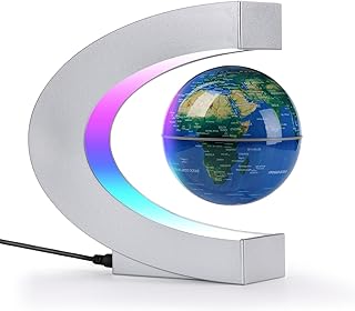Globe flottant magnétique avec lumière led colorée, cadeau high-tech pour hommes et garçons