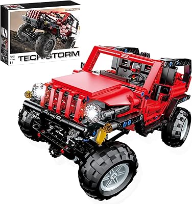 Ensemble de blocs de construction éducatifs en plastique tout-terrain swift techstrom pour enfants