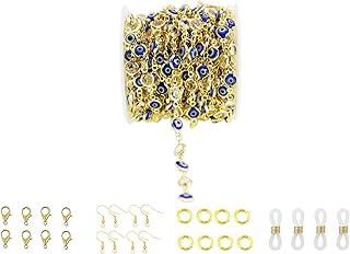 Pamir tong chaîne à maillons brodée maléfique turque faite à la main