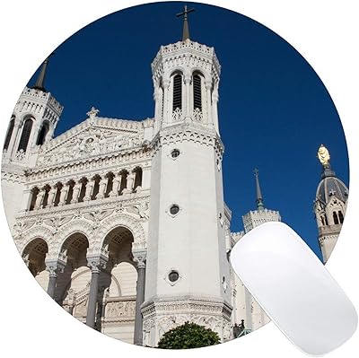 Tapis de souris de jeu tapis circulaire inspiré de faith notre dame soul