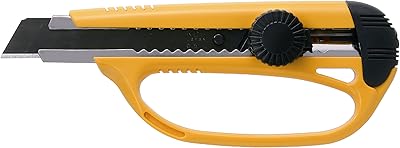 Couteau polyvalent kds l-30 avec lame à pression, taille l, jaune
