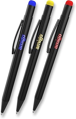 Stylet pour écran tactile amigo | avec pointe en caoutchouc et recharge