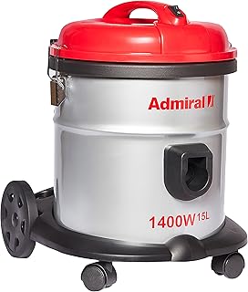 Aspirateur traîneau admiral, capacité 15 litres, 1400 watts, avec filtre antibactérien pour la maison