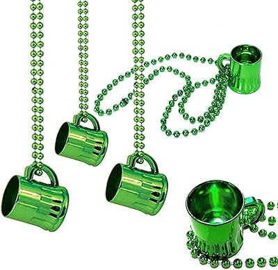 Ensemble de 5 mini pendentifs en verre pour la saint-patrick ensemble pièces