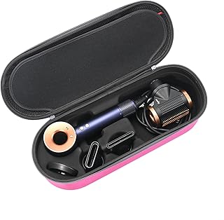 Étui rigide ralsoco pour sèche-cheveux dyson super sonic/fuchsia - compatible avec les accessoires