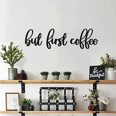 Panneaux en bois pour décorer le café et la cuisine avec la phrase
