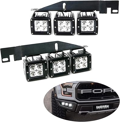 Toy kit de feux antibrouillard led 120 w compatible avec ford