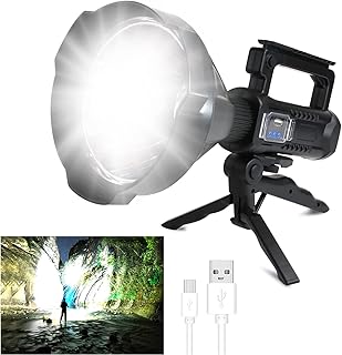 Lampe de poche led rechargeable haute luminosité 8 000 lumens, lampe de poche
