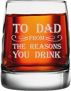 Verres à whisky en verre l'ancienne broquet à papa pour les raisons