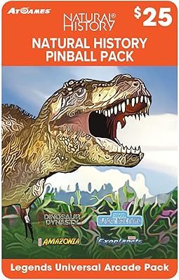 Carte de jeu atgames natural history pinball pack pour toutes les machines