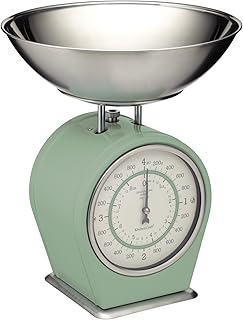 Balance mécanique living nostalgia, 4 kg, verte, dans une boîte cadeau