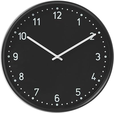 Horloge murale ikea modèle 701.524.67, noir