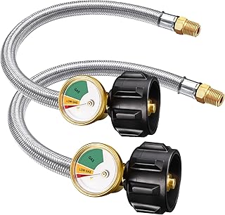 Connecteur de gaz batiogem, 15 pouces, 1/4 npt, qcc, 250 psi