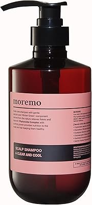 Shampooing pour cuir chevelu clear & cool 500 ml, rose de moremo