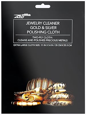 Zifca chiffon de nettoyage pour l'or et l'argent pour bijoux, pièces de monnaie