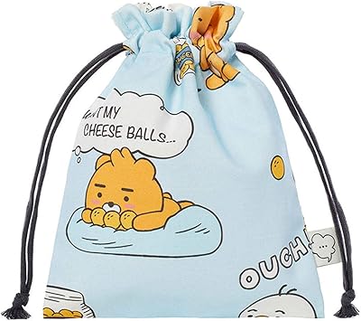 Sac à cordon officiel cocoa friends lazy sunday (bleu ciel), bleu ciel, 7,5