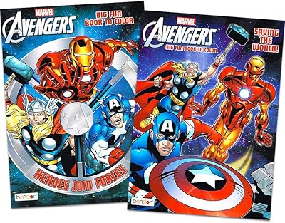 Ensemble de livres de coloriage et d'activités marvel mighty avengers®
