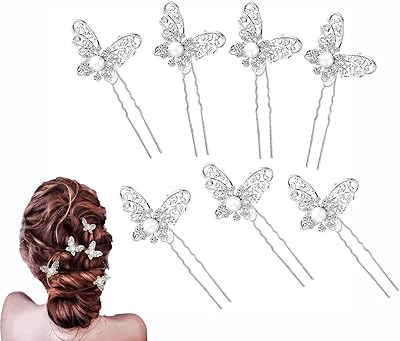 10 pièces de coiffures de mariée épingles à cheveux en perles de cristal