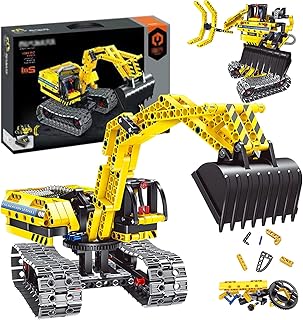 Ensemble de jouets de construction d'excavatrice pour garçons et filles âgés de 7