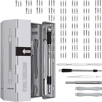 Jeu de tournevis de précision 128 en 1, kit d'outils de réparation magnétique professionnel pour ordinateur, ordinateur portable, xbox, macbook, console de jeu. Diaytar : Connectez-vous aux meilleures offres