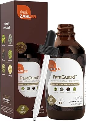 Nettoyant digestif avancé zahler paragard pour le soutien de l'intestin humain, contenant