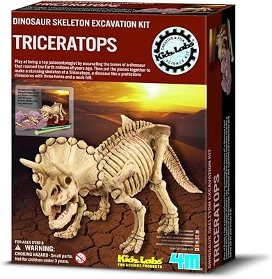 Fun science kids labs triceratops skeleton excavation jouets éducatifs