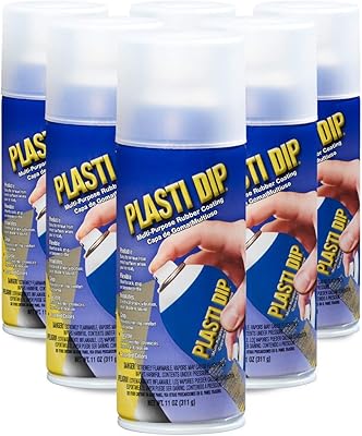 Pervomix 11209-6pk plasti dip clear spray de peinture en caoutchouc multi-usages - 325