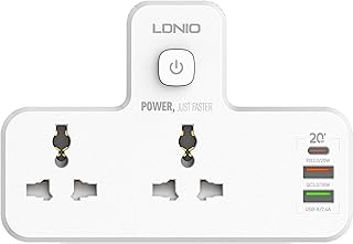 Prise d'extension de courant multiprise ldnio 20 w avec port de charge rapide
