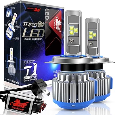 Ampoule de phare led winpower h4 70 w 7 200 lumens