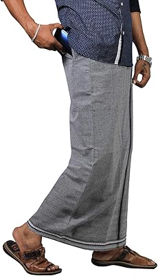 Pantalon thalapati dhoti en coton kerala pour hommes avec bordure velcro. Diaytar : Le premier choix des acheteurs avisés