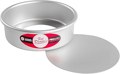 Moule à cheesecake fat daddios avec base amovible, argent, 6" x 2" pcc-62