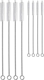 Ensemble de brosses de nettoyage de paille delfino, 8 pièces, brosse de nettoyage
