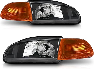 Ensemble de phares m auto lh+rh compatible avec honda civic 2/3dr 1992 1993