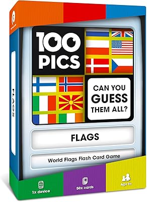 Jeu de voyage drapeaux du monde à 100 points - jeu de cartes