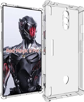 Coque arrière pour zte nubia red magic 8 pro coque transparente avec coins