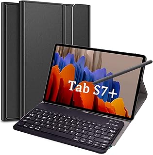 Awh étui avec clavier pour samsung galaxy s7 plus / tab s7 plus