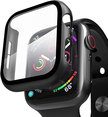 Compatible avec apple watch case avec protecteur d'écran coque de protection complète