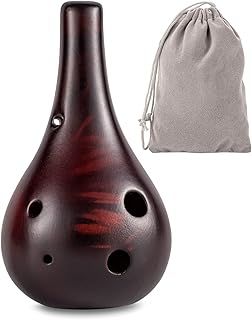 Deckic ocarina 6 trous ice crack triforce ocarina en céramique feu