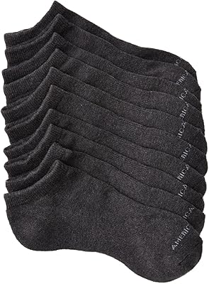 Paquet de 5 chaussettes basses pour hommes, taille unique, gris chiné, gris