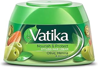 Vatika nourish & protect crème coiffante au henné, amandes et aloe vera, 140
