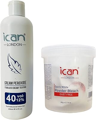 Ikan london professional peroxyde crème 40 fulse 12% 250 ml + poudre blanche (jar) 80 g ensemble. Diaytar : Faites des achats intelligents en quelques clics