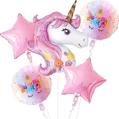Kit de fournitures de fête avec ballon licorne - paquet de 5 | ballon en aluminium mylar licorne arc-en-ciel - 43 pouces | ballon arc-en-ciel rond et étoile rose - 18 pouces | décorations sur le thème de la licorne pour anniversaire, baby shower – Photo produit Dakar Sénégal – Livraison rapide Kit de fournitures de fête avec ballon licorne - paquet de 5 | ballon en aluminium mylar licorne arc-en-ciel - 43 pouces | ballon arc-en-ciel rond et étoile rose - 18 pouces | décorations sur le thème de la licorne pour anniversaire, baby shower. Diaytar : Votre shopping, nos meilleurs prix