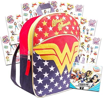 Ensemble de sac à dos wonder woman pour enfants d'âge préscolaire - le lot