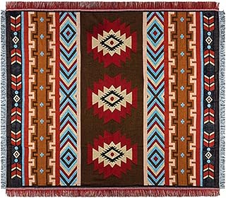 Homomo couverture de canapé tricotée en coton, tapisserie suspendue géométrique, tapis de chambre